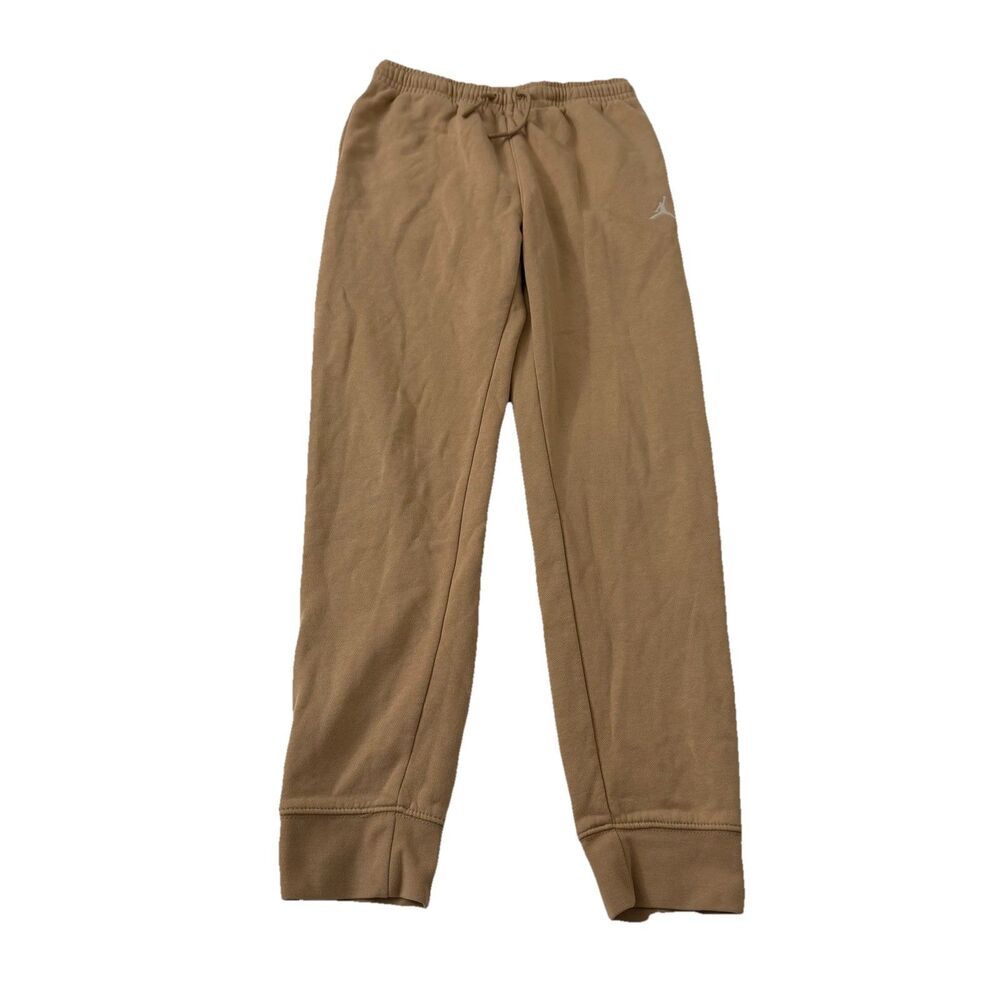 Nike Air Jordan Youth Boys Joggers Large Tan Sweatpants Tapered Outdoor